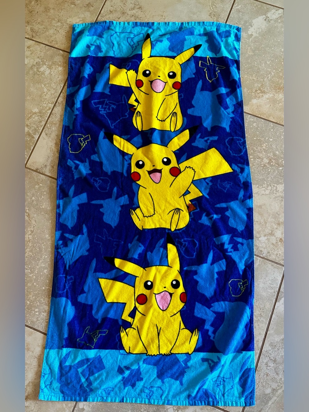 Pokémon Pikachu 2017 Beach Towel. Preowned in good condition! Clean! No holes